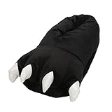  Très Chic Mayo Landa Manta Dibujos Animados Disfraz Slipper Animales Zapatillas Zapatillas Oso Huella Garra Monster Garra Zapatillas de casa Para Mujer, Color Negro, Talla Medium