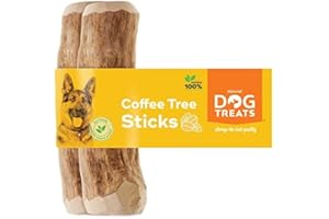 Natural Dog Treats - Naturalna kość do żucia z drewna kawowego dla psów i szczeniaków - ekscytująca zabawka do żucia dla psów drewno z żucia