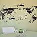 Produktbild QTZJYLW Kreative Globale Reise Weltkarte Muster PVC Wandaufkleber Wohnzimmer Dekoration Aufkleber (60 × 90 cm)