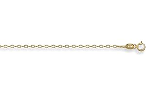 SA CHAINS 2mm 14k gold plated on solid sterling silver 925 Italian TRACE link chain necklace bracelet anklet with spring ring clasp