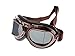 Produktbild Yhcean Radfahren PanpA Bike Goggles Motocross Wind Staubschutzbrille Verstellbarer Gurt Steampunk Helm Brille (Smoke Farbe) Fahrradzubehör