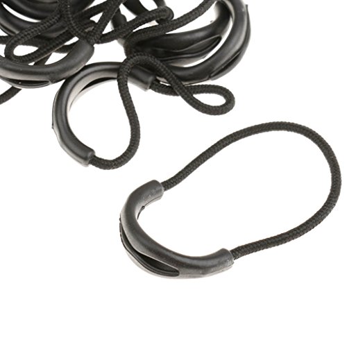 10er/set Reißverschlußanhänger, Zipper, Reißverschluß Verlängerung Anhänger, Praktisch und Robust für Rücksack, Jacke usw. Farbe Auswählbar – Schwarz - 2