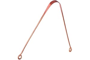 GENUEN® Ayurvedic Copper Metal Tongue Cleaner Scrapper Strong 100% Copper for Oral Hygiene Bad Breath (1)