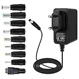 ✅12V 1A Adapter.Bestanden CE,GS,BS,EN,TÜV Zertifizierung,Stellen Sie sicher,dass der Adapter sicher verwendet werden kann.Jedes Produkt wird einem 24-Stunden-Alterungstest unterzogen,um Produktfehler auf ein Minimum zu reduzieren.Paketgewicht:125g;Paket:1 * 12V 1A Netzteil+9 * Verschiedene Umrüstköpfe.Bitte überprüfen Sie die Fotos.