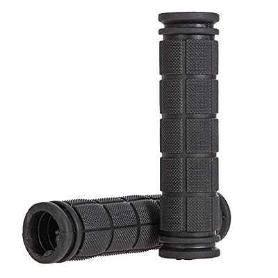 Broadroot 1 paire de poignées Broadroot en caoutchouc souple pour guidons de BMX, VTT, vélo , noir