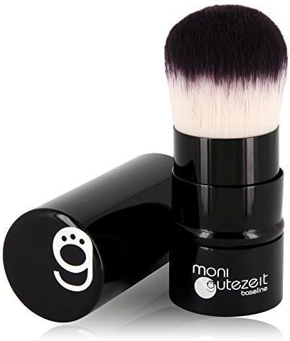 TOPSELLER: Retractable Kabuki brush with especially soft synthetic hair, for Make-Up powder products, retractable brush