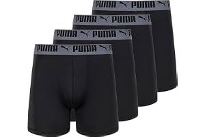 PUMA Men 4 Pack Active Stretch Boxer Briefs Boxer Briefs - 107 ريال