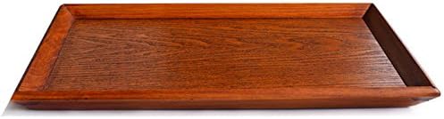 Wuyngg Hotel Supplies Wood Tray Tray Wooden Tray,Tan,36*27*2Cm