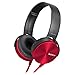 Price comparison product image Sony MDR-XB450 Xtra Bass Overhead Headphones - Red