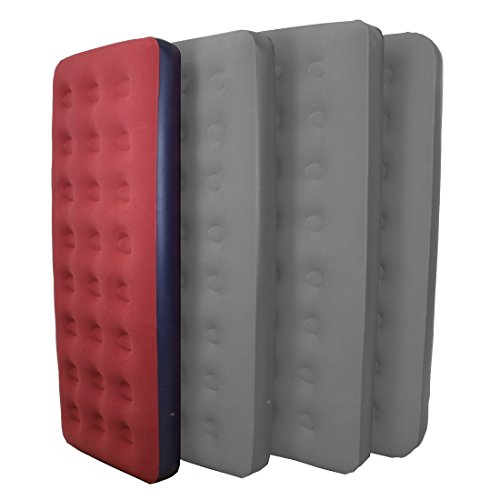 10T Velo Single – Standard-Luftbett Luftmatratze Velours-Liegefläche 192x77x24cm - 12
