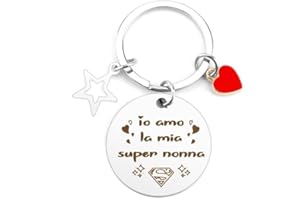 TWIDELS Festa Dei Nonni Idee Regalo Nonna Portachiavi da donna Regalo Festa Dei Nonni idee Regalo Festa Dei Nonni Personalizzati Nonna Idee Regalo Nonni Festa Dei Nonni Regalo Nonna Natale Regali Nonni
