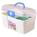 almacenamiento versátil: Las cajas de plástico es ideal para el almacenamiento de maquillaje, también es bueno para el almacenamiento general de medicamentos, accesorios de cocina, objetos de valor, artículos de primeros auxilios, artículos de cocina ayuda, medicina diaria de drogas píldora familia y objetos personales.