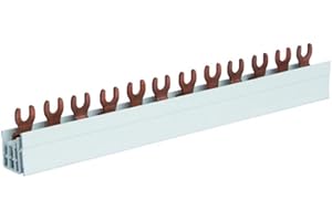 Hager KDN363A fasskena 3-polig 63A 10 mm² 12 moduler – samlingsskena