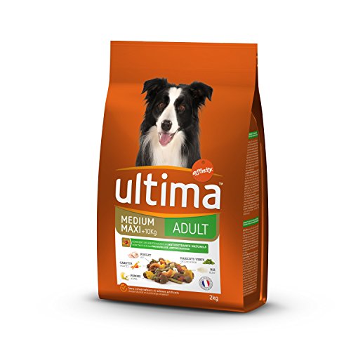 Ultima pienso para Perro Medium-Maxi Adulto Pollo, Arroz, Verduras y Frutas 2 kg - Pack de 5