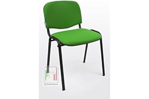 Stil Sedie - Sedia Attesa Ufficio Sala Conferenze poltrona Venere tessuto colore VERDE