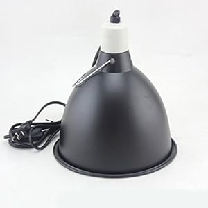 Zhhlaixing Reptil Licht 8.5 Inch Uvb Enhanced Reflective E27 bulb Shade with Hook for Reptiles & Amphibians Small Animals Houses Cave Reptile Box Tank Turtle Lizard Spider Cockroach Hermit Crab