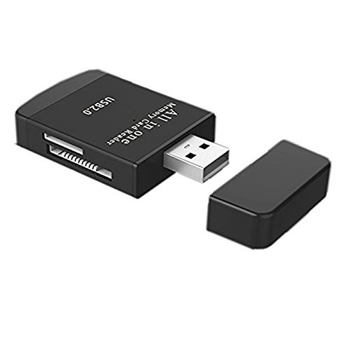 V.one SuperSpeed Multi-in-1 USB 2.0 Kartenleser Kartenlesegerät mit zwei TF/SD Kartenslots für SD, SD-HC, SD-XC, MMC, RS-MMC und Micro SD Karten für digital camerasCTablets PC, Mac,iMac,MacBook Pro Air,Ultrabooks,Microsoft Surface RT,Laptops,Raspberry pi ,etc - 3