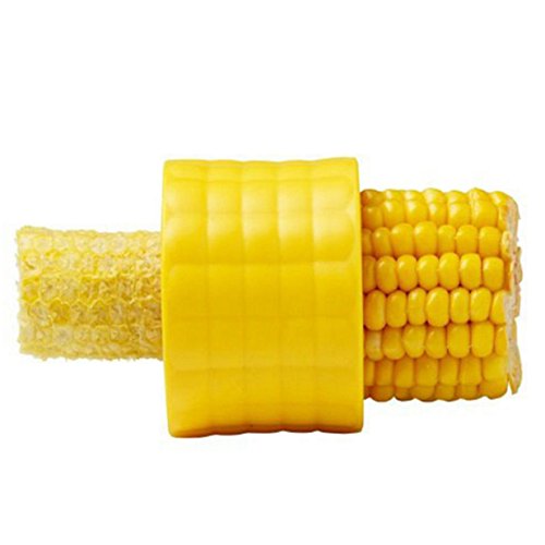 Lalang Corn Stripper Mais Entferner Sweet Mais Dreschen Gerät Kochen Küche Utensil Tool (Gelb)
