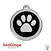 Produktbild Red Dingo Hundemarke mit Gravur - Hunde ID Tag - Adressanhänger - Adressschild - (Pfote Schwarz)