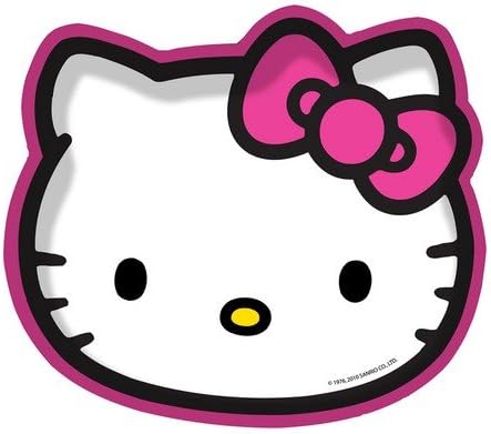 Hello Kitty Shaped Party Plates, pk8
