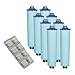 Produktbild Scanpart Reinigungs- und Pflegeset, 8er Pack Wasserfilter steckbar wie Claris Blue, passend für Jura Kaffeevollautomat mit Reinigungstabletten