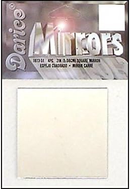 Darice DaricePkgMirrorSquare2 Mirror Pkg Square 2" 4pc