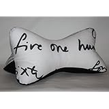 Nackenkissen | Nackenknochen | Nackenrolle | Lesekissen | Leseknochen | schwarz-weiß