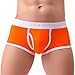 Produktbild Boxershorts Btruely Sexy Unterhose Männer Solide Atmen Unterwäsche Slip Ausbuchtung Beutel Kurze Hose (L, Orange)