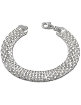 SilberDream Armband aus 925er Sterling Silber - Damenarmband Geflecht 19cm - SDA2019J