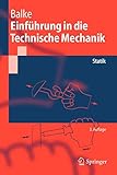 Image de Einführung in die Technische Mechanik: Statik (Springer-Lehrbuch) (German Edition)