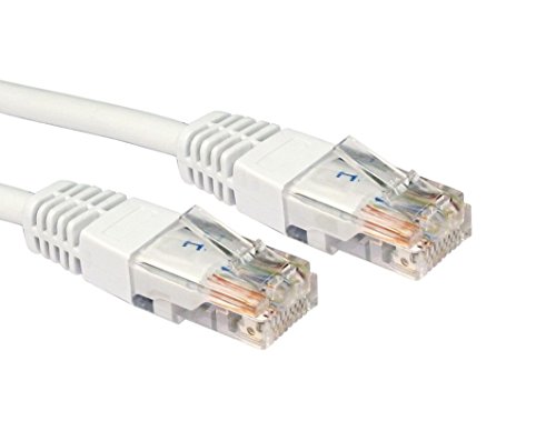 World of Data 6m White CAT6 Network Cable - Premium Quality (100% Copper Wire) - RJ45 - Ethernet - Patch - LAN - 10/100/1000 - Gigabit, [Importado de Reino Unido]