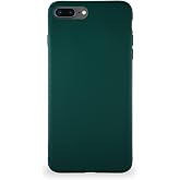 KZY Contact Case Compatible with Apple iPhone 7 Plus Soft Premier Color Silicone Cover - Green