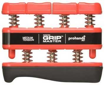 GRIPMASTER GUITARRA - Prohands (GM14002) (Tension Medium) (3,2 Kg/dedo) (Rojo)