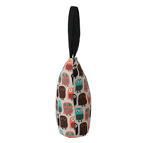 LATH.PIN Eule Shopper Beuteltasche Eule große Umhängetasche Wasserfest Tasche Damen Schultertasche - 8