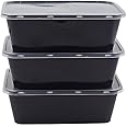 SURAKO COLLECTIONS Reusable Rectangle Plastic Food Storage Containers With Lids- Fridge, Microwave Safe- Ideal For Food Delivery, Kitchen, And Storage 750Ml., (Pack of 15)