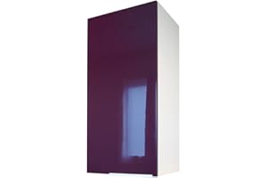 BERLIOZ CREATIONS Berlenus CP3HA - Mobile da Cucina Alto, 1 sportello, 30 cm, Colore: Viola Lucido