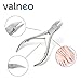 VALNEO Cuticle Cutter and Remover, stainless steel, sharp, curved cutting-edge for fingernails and toenails | 2 Year Satisfaction Guarantee | precision easy grip cuticle nippers for the perfect manicure and pedicure