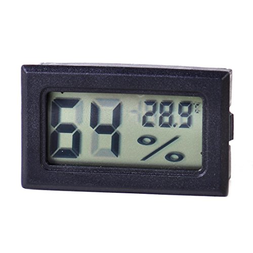 Preisvergleich Produktbild Rechteck LCD Digital Hygrometer Feuchtigkeit des Thermometer Messgerät Monitor geeignet für Humidor