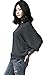 Voguees Women's Oversized Batwing Long Sleeve Pullover Basic Shirt Grey XL