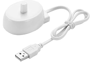 FiTspi Elektryczna ładowarka do szczoteczek do zębów Braun Oral-B Series D12 D20 D16, adapter do szczoteczki do zębów, uniwersalna ładowarka z portem USB