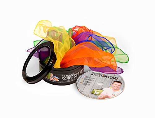 ? 6 Pañuelos de Malabares, Disfraz o Bailar / CE Verificado + DVD Todo en Caja de Regalo - del Artista 