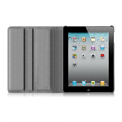 Fintie Apple iPad 2 / iPad 3 / iPad 4 Retina Hülle Case Schutzhülle Etui Tasche – 360 Grad Rotierend Stand Smart Cover mit Auto Schlaf / Wach Funktion, Liebesbaum - 4