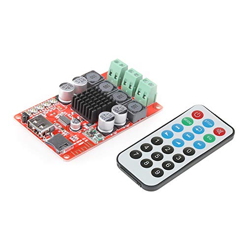 KKmoon TPA3116 2 * 50 W Módulo de Amplificador Estéreo DC 8-26V Receptor de Audio Inalámbrico Bluetooth Board Digital Disco TF Decodificador con Control Remoto SW-HF183