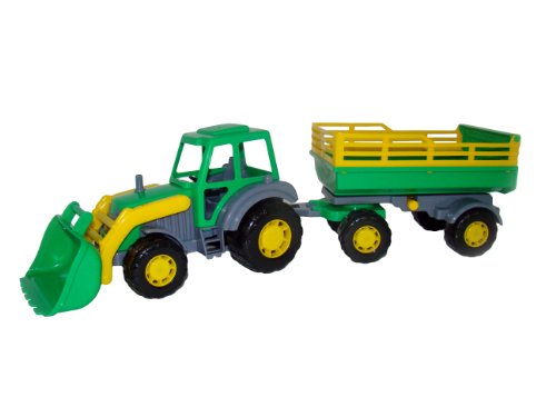 Polesie Polesie35288 Master Tractor with No 2 Trailer and Shovel Polesie Polesie35288 Master Tractor with No 2 Trailer and Shovel