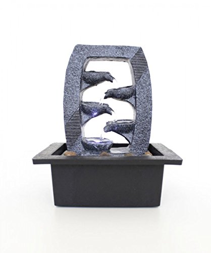 Zimmerbrunnen Dekobrunnen FoCiotola LED 25,5 cm - 3