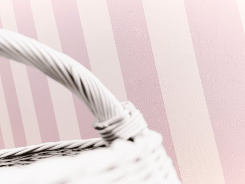 A.S. Création Vliestapete Fleuri Pastel Tapete im Landhaus Stil Blockstreifentapete 10,05 m x 0,53 m creme rosa Made in Germany 919229 9192-29 - 4