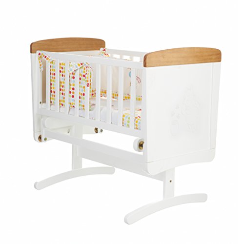 Disney Winnie the Pooh Gliding Crib (White with Pine Trim)