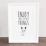 Bild, Poster, Kunstdruck, Deko, Chihuahua, Sprüche, Hund, handgezeichnet, 