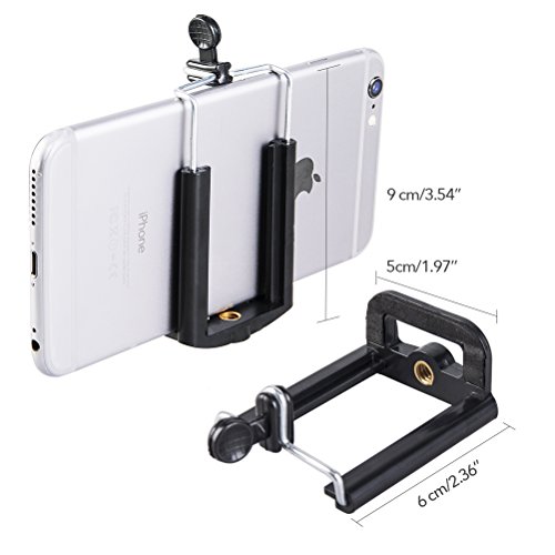 Vicloon Kamera Telefon Stativ, 42 Zoll Leichtes Aluminium iPhone Stativ, Travel Stativ fÃ¼r Handy und Kamera + Universal Smartphone Stativhalter Mount + Tragetasche