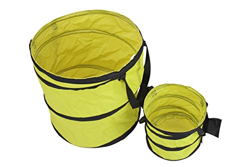 1PLUS Pop Up Sack, Spielzeugsack, Gartensack, Wäschesack 85 und 15 Liter, in verschiedenen Farben (Grün) - 3